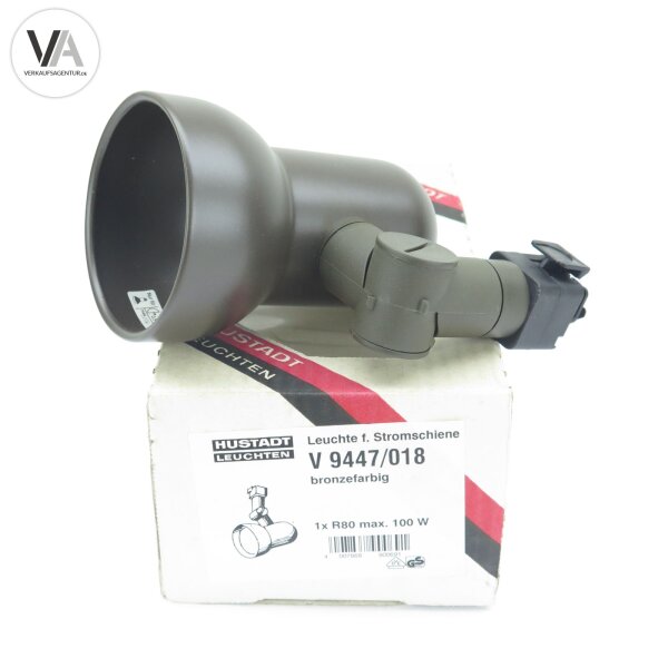 Hustadt Leuchten V9947/018 Deckenleuchte Strahler f Stromschiene 100W E27 Bronze