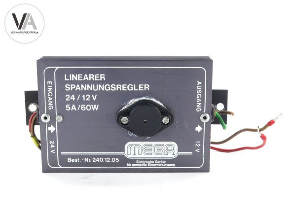 MEGA 2401205 linearer Spannungsregler 24/12V / 5A / 60W