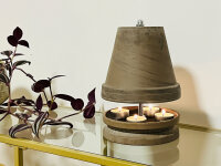 Teelichtheizung Teelichtofen Balkon Terrasse Bungalow Camping H 25 cm Ø 18 cm