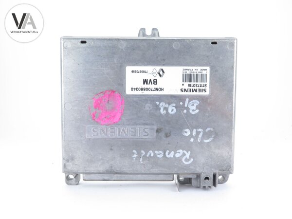 Renault Clio I Motorsteuergerät/ECU Siemens S111730115A / HOM7700860340