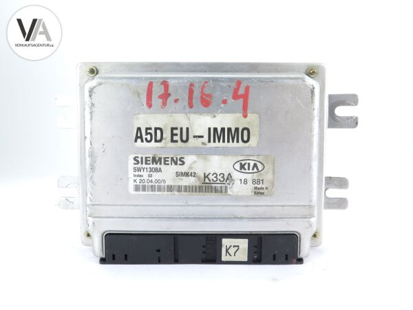 Kia Rio Motorsteuergerät/ECU Siemens 5WY1308A / K33A18881