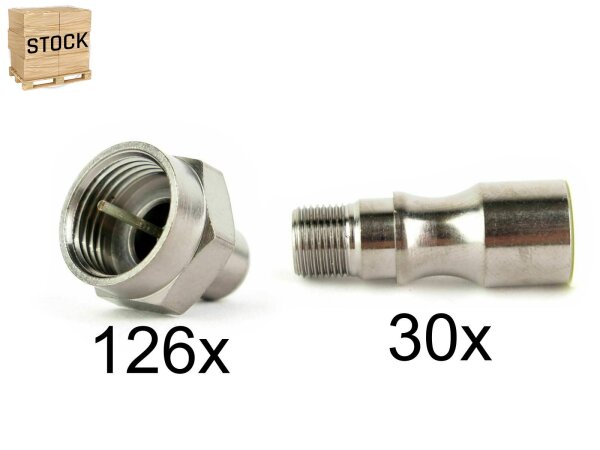 Posten: 156x F-Stecker Abschlusswiderstand 75Ω Ohm SAT Kabel