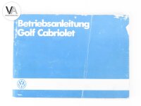 VW Volkswagen Golf Cabriolet 1985 Betriebsanleitung Gebrauchsanweisung 000.5611.47.00