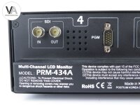 TV Logic PRM-434A 4-fach Multi Chanel LCD Monitor Video 19" 2RU ARRI