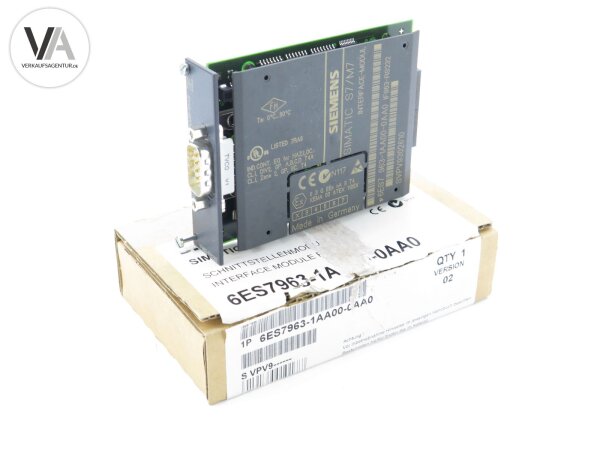 Siemens Simatic S7/M7 Schnittstellenmodul Interface Module 6ES7 963-1AA00-0AA0