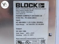 Block Power Compact 3AC/24DC-20 Schaltnetzteil 24V 20A PC-0324-200-0