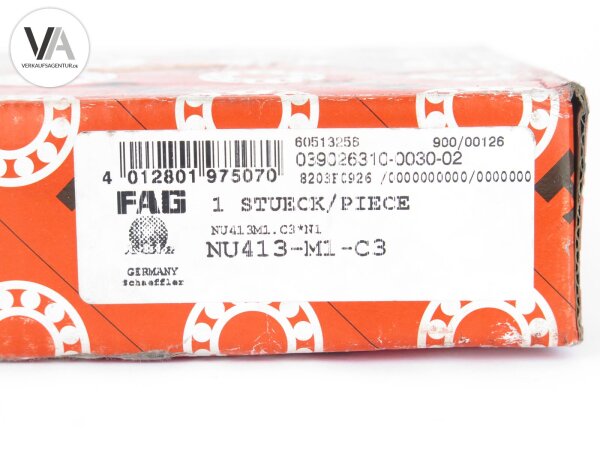 FAG Zylinderrollenlager Wälzlager Kugellager 65x160x37 mm NU413-M1-C3