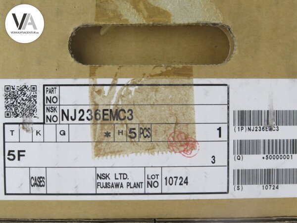 NSK Zylinderrollenlager Kugellager Cylindrical Roller Bearing NJ236EMC3