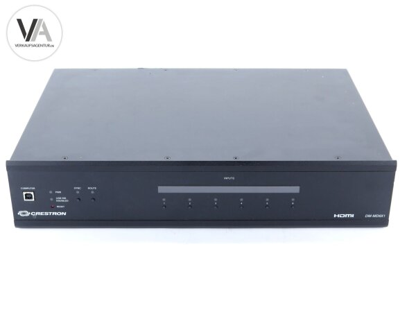 Crestron Digital Media Schalter Medienschalter Switch schwarz DM-MD6X1