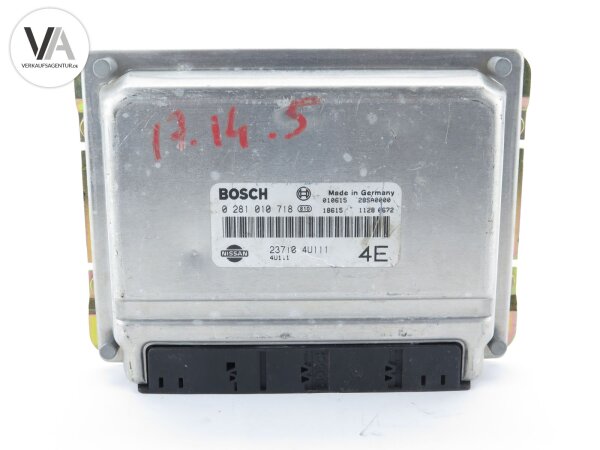 Nissan Almera Tino Motorsteuergerät ECUBosch 0281010718 / 0 281 010 718 / 237104U111