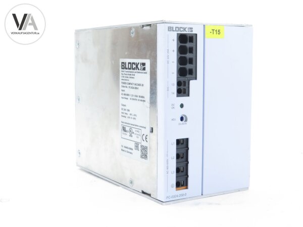 Block POWER COMPACT-3AC / 24DC-20 Schutzschalter Power Supply PC-0324-200-0