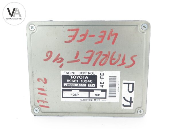Toyota Starlet Motorsteuergerät/ECU Kefico 89661-10240 / 211000-4550