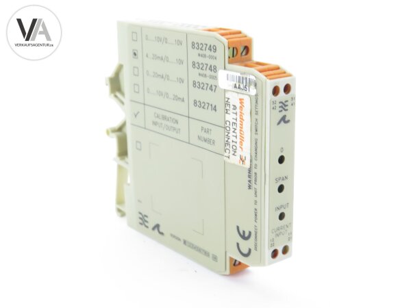 Weidmüller 832748 Ultra SlimPak analoger Isolator analogue 4-20mA UPAC W408-0005