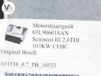 VW Scirocco III 2.0 TDI Motorsteuergerät ECU Bosch...