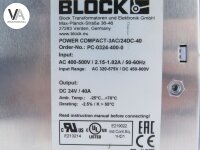 Block POWER COMPACT-3AC / 24DC-40 Schutzschalter Power Supply PC-0324-400-0
