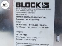 Block POWER COMPACT-3AC / 24DC-10 Schutzschalter Power Supply PC-0324-100-0