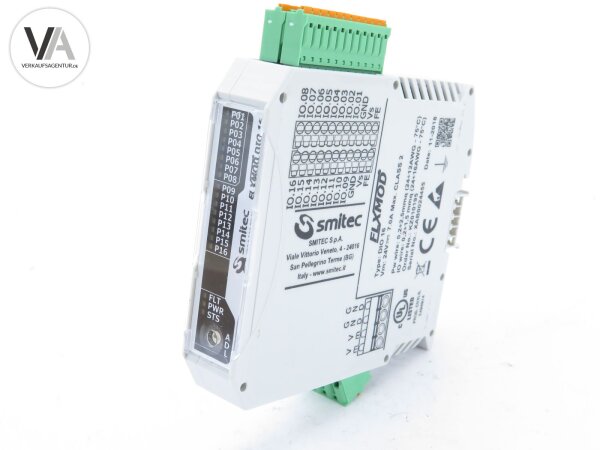 Smitec FLXMOD DIO 16 software configurable digitale I/O Modul 24VDC 16 KZ010195