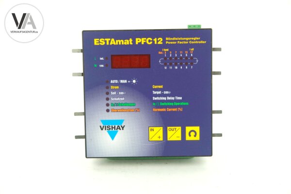 Vishay ESTAmat Blindleistungsregler Power Factor Controller PFC12