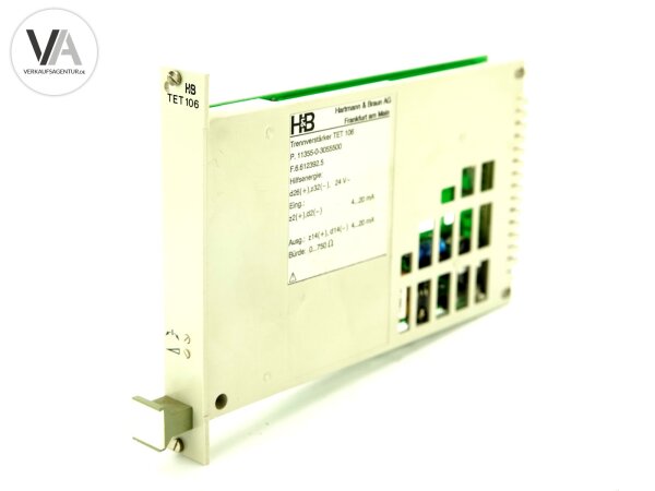 H&B Hartmann & Braun Trennverstärker TET106  / TET 106  / 11355-0-3055500