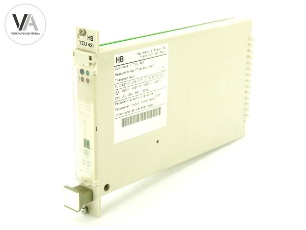 H&B Hartmann & Braun Messumformer Transmitter TEU421  / TEU 421  / P.11421-0-1311015