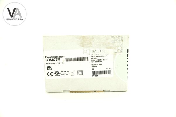 BALLUFF Photoelectric Sensors BOS 21M-PAI-PR30-S4 / BOS027M