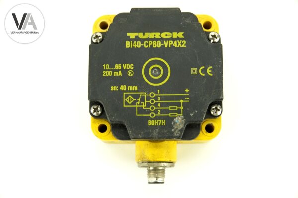 Turck Näherungsschalter proximity switch sensor Bi40-CP80-VP4X2