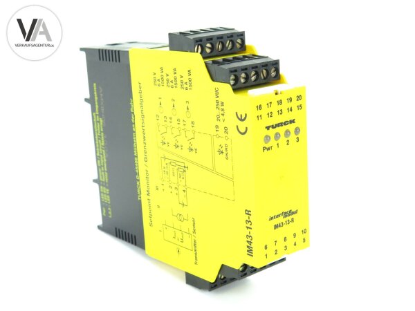Turck Grenzwertsignalgeber Grenzsignalgeber IP20 1-Kanal IM43-13-R / 7540040