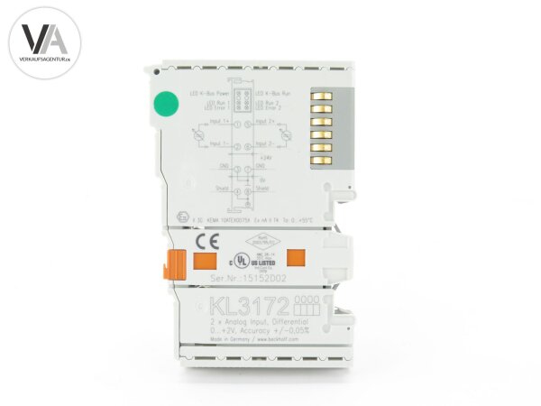 Beckhoff Analog-Eingang Input 2-fach Differential Modul KL3172