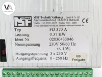 MSF Technik Vathauer Frequenzumrichter Inverter 0,37kW 230V 50/60Hz / FD 370 A
