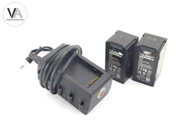 Red Redvolt 790-0134 Ladegerät + 2 Akkus 740-0020 2500 maH travel charger
