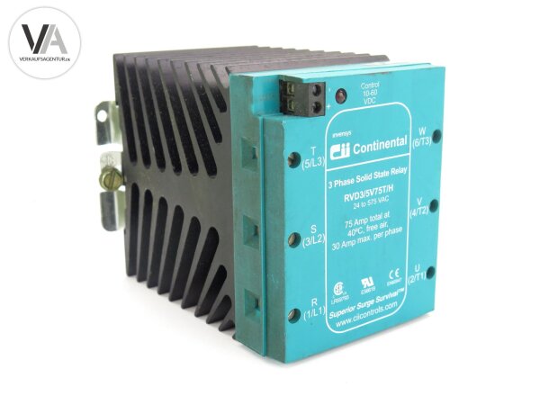 Cii Continental Halbleiterrelais 3Phasen Relay 3PH 75AMP RVD3/5V75T/H