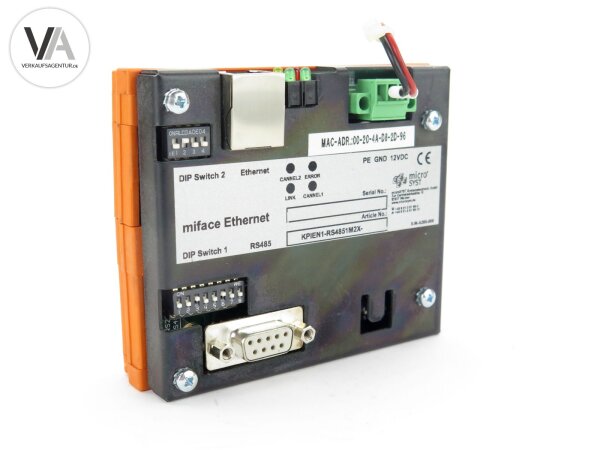 Micro Syst miface Ethernet Universal Interface M011AA003-01R / KPIEN1-RS4851M2X