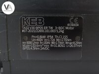 KEB TA32V30BP05ERTW 3~BDC Motor 0.8kW 400V 1.72A 3000 1/min -TA32 V30 BP05 ER TW