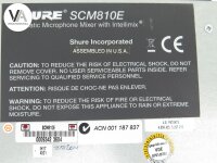 Shure SCM810E Automatic Microphone Mixer Intellimix 8 Kanal Channel
