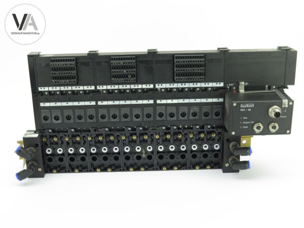 Bürkert RIO / VA Ventilinsel 8640 Träger 24V für 16x Ventile MKEN 8640 / 705501C