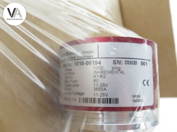 TR Electronic Inkremental Geber 1000 PPR Incremental Encoder 5810-00194