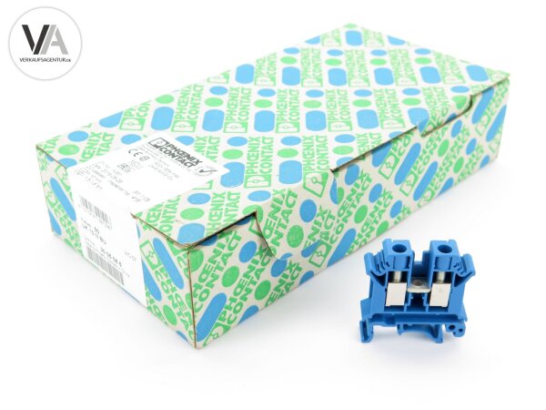 50x Set Phoenix Contact Durchgangsklemme UK 10 N BU / 3005086