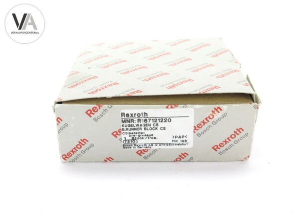 Bosch Rexroth Kugelwagen CS Ball Runner Block R167121220 ohne Rollschuh